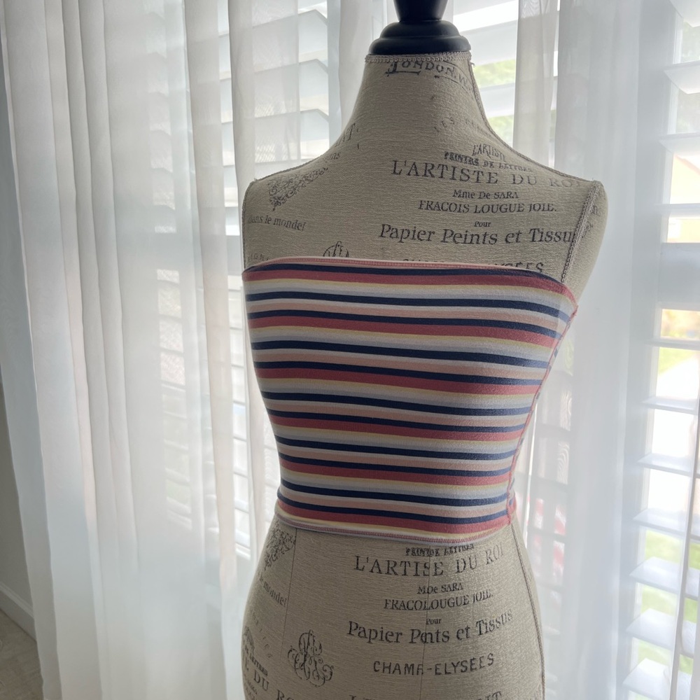 Hollister Striped Crop Tops, size S